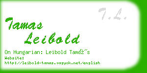 tamas leibold business card